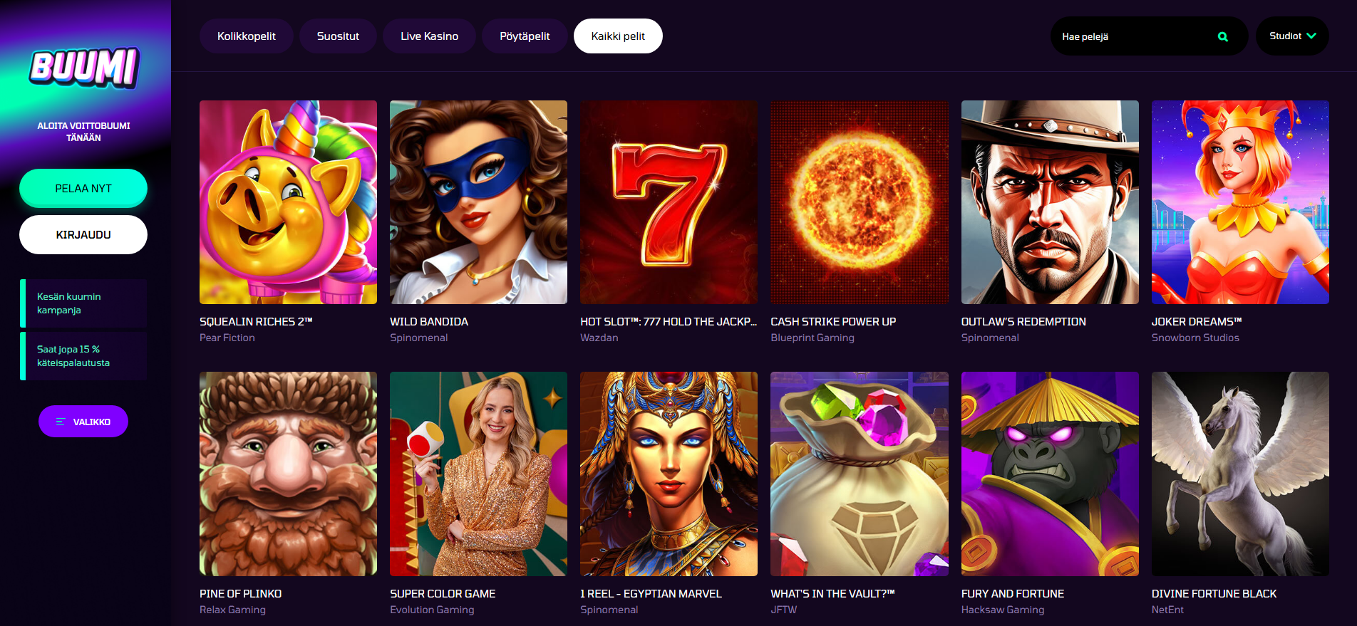Buumi Popular Games