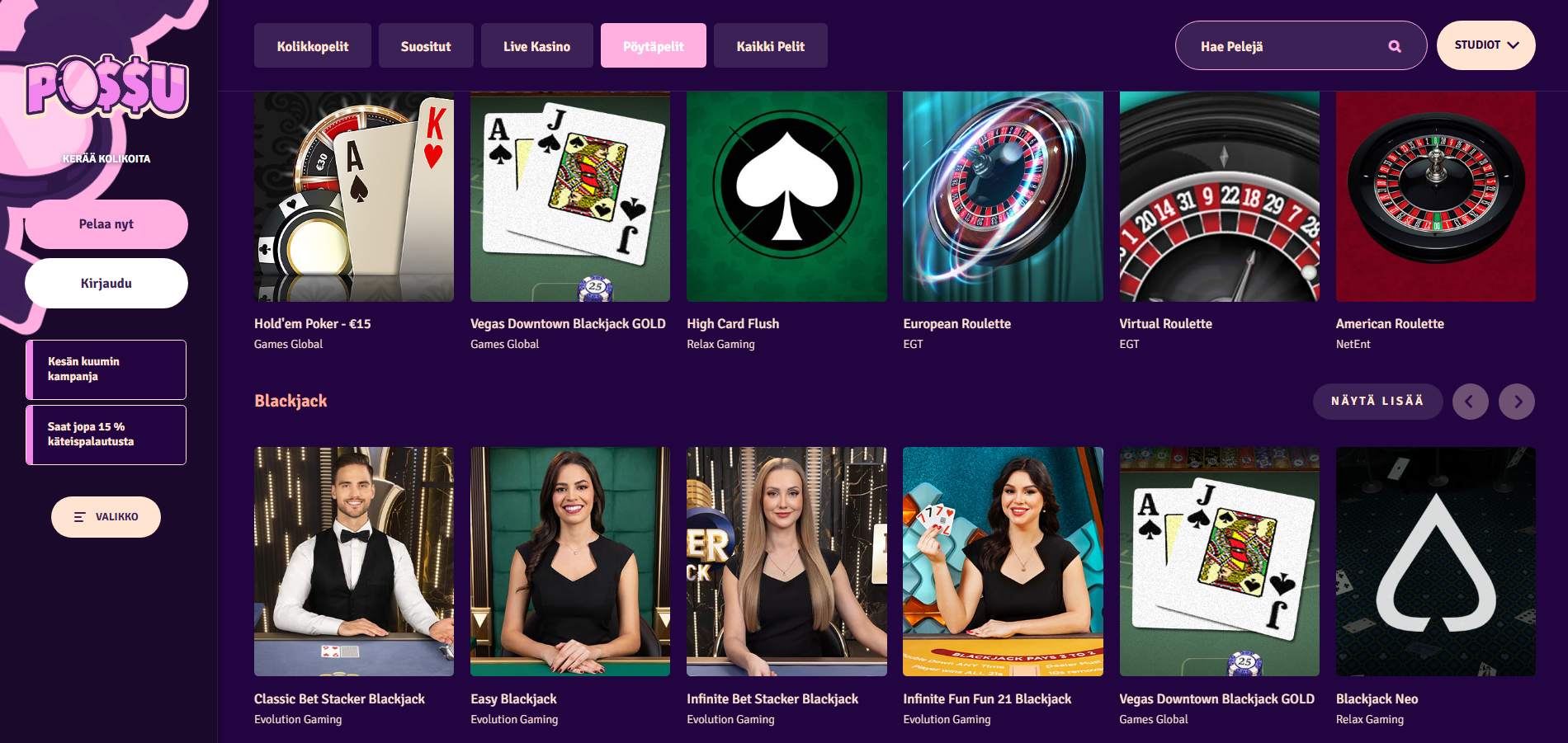 Possu Live Casino