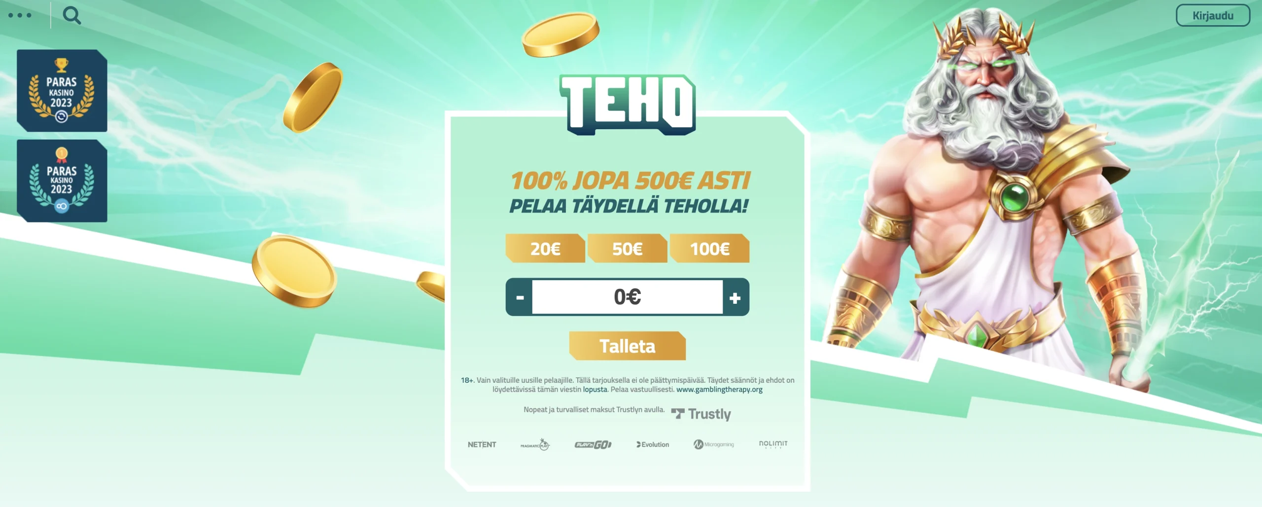 Teho Kasino Bonus