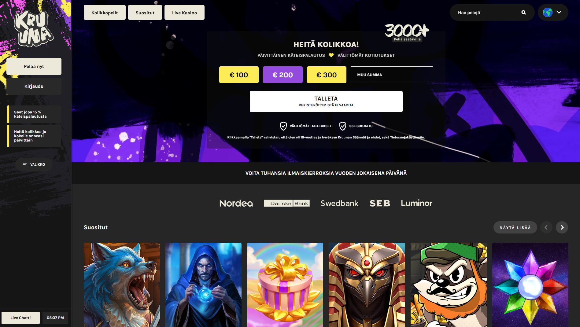 kruuna casino live